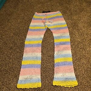 Hot & Delicious Pastel Crochet Pants